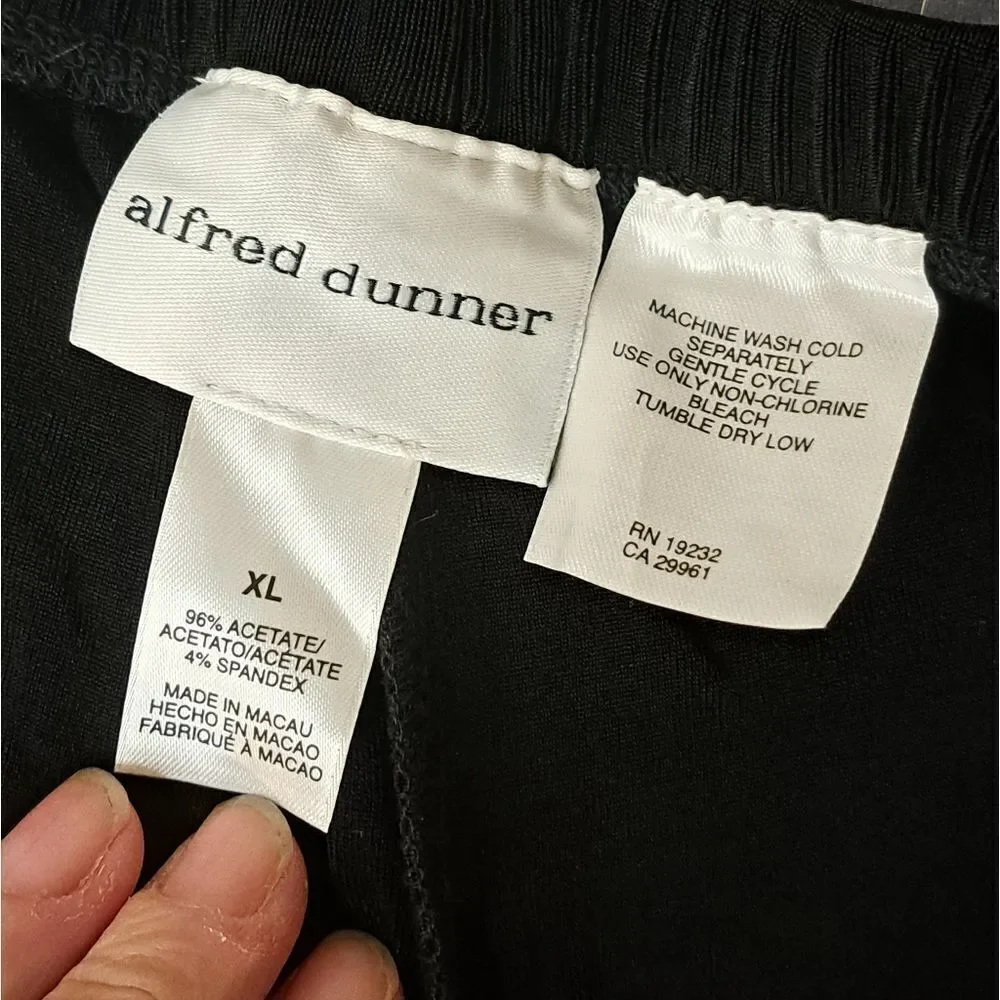 Alfred Dunner black travel companions travel pants size XL NWT - Picture 4 of 6
